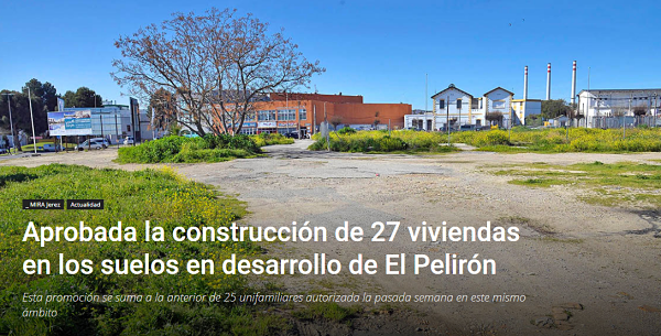APROBADA LA CONSTRUCCIÓN DE LAS 27 VIVIENDAS